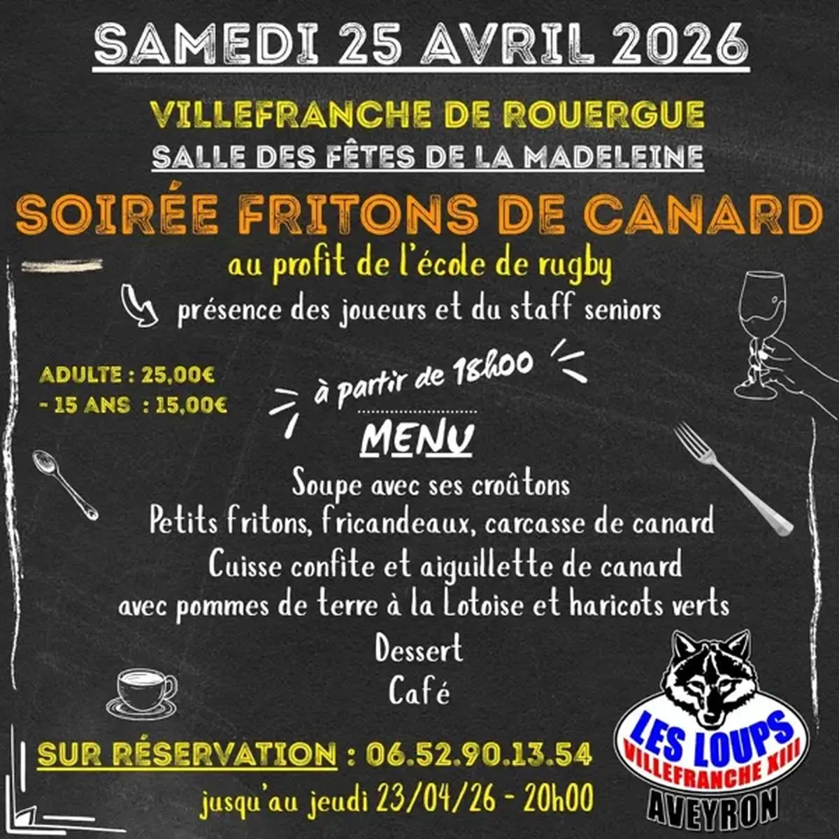 Soirée Fritons de Canard