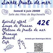 Soirée fruits de mer à Beychevelle