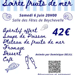 Soirée fruits de mer à Beychevelle