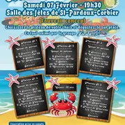 Soirée fruits de mer à  Saint-Pardoux-Corbier