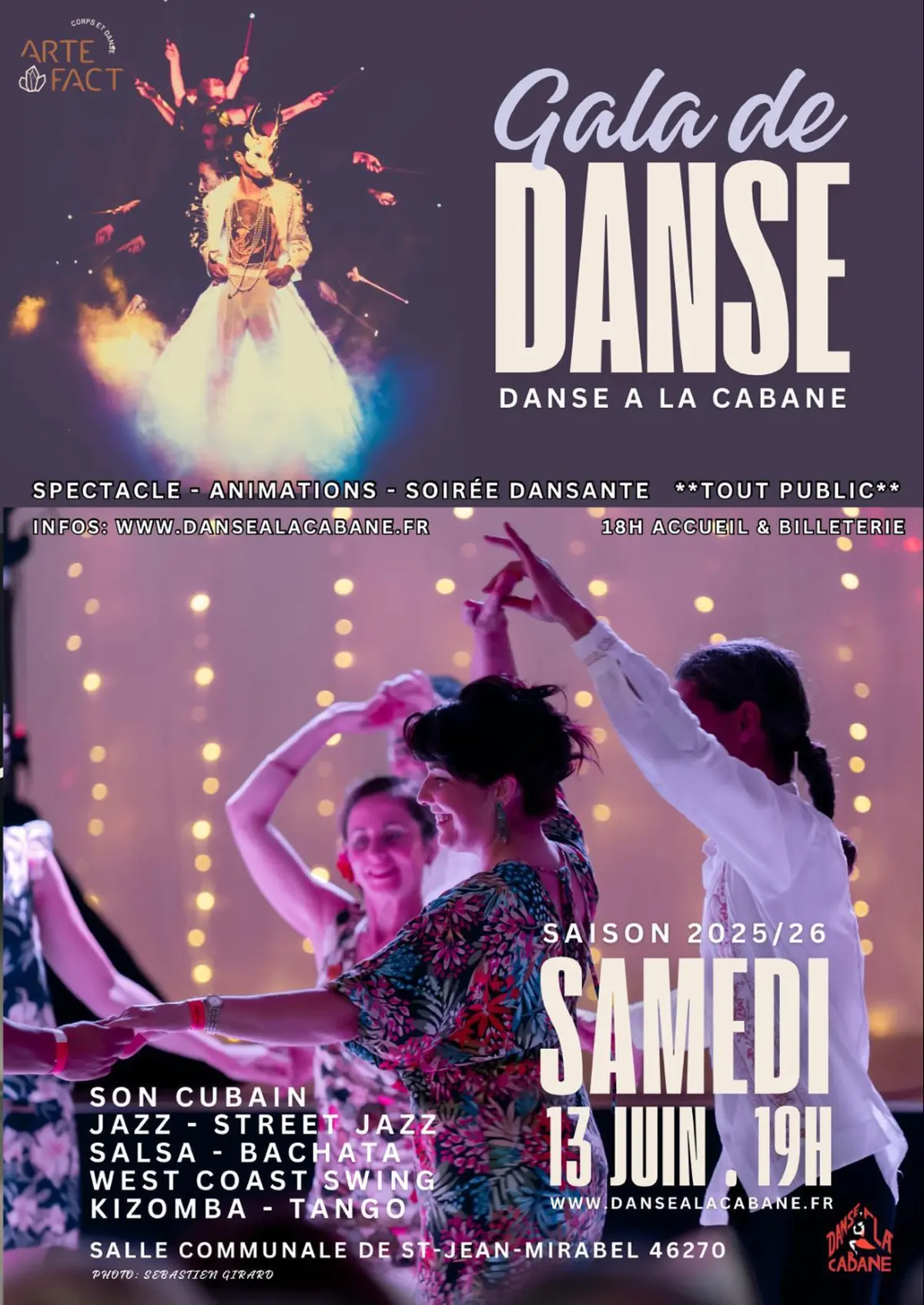 Soirée Gala danse à Saint-jean-Mirabel