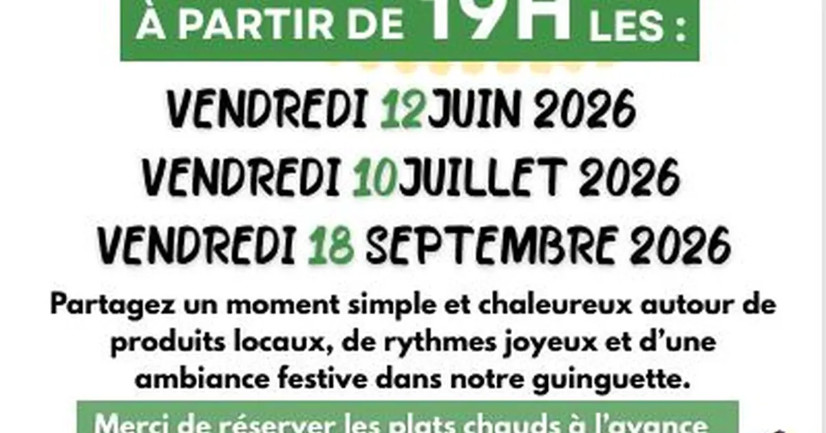 Soirée Ginguette à la ferme - SARL Gaillard
