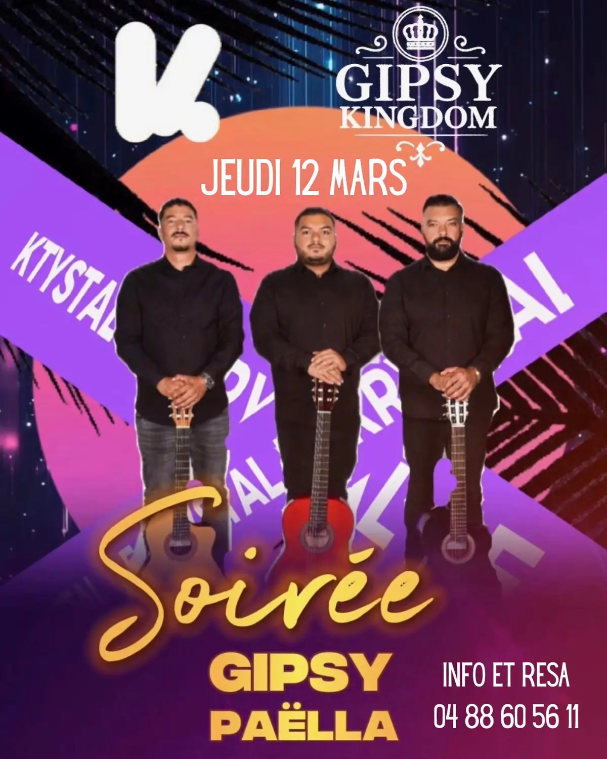 Soirée Gipsy paëlla au Krystal