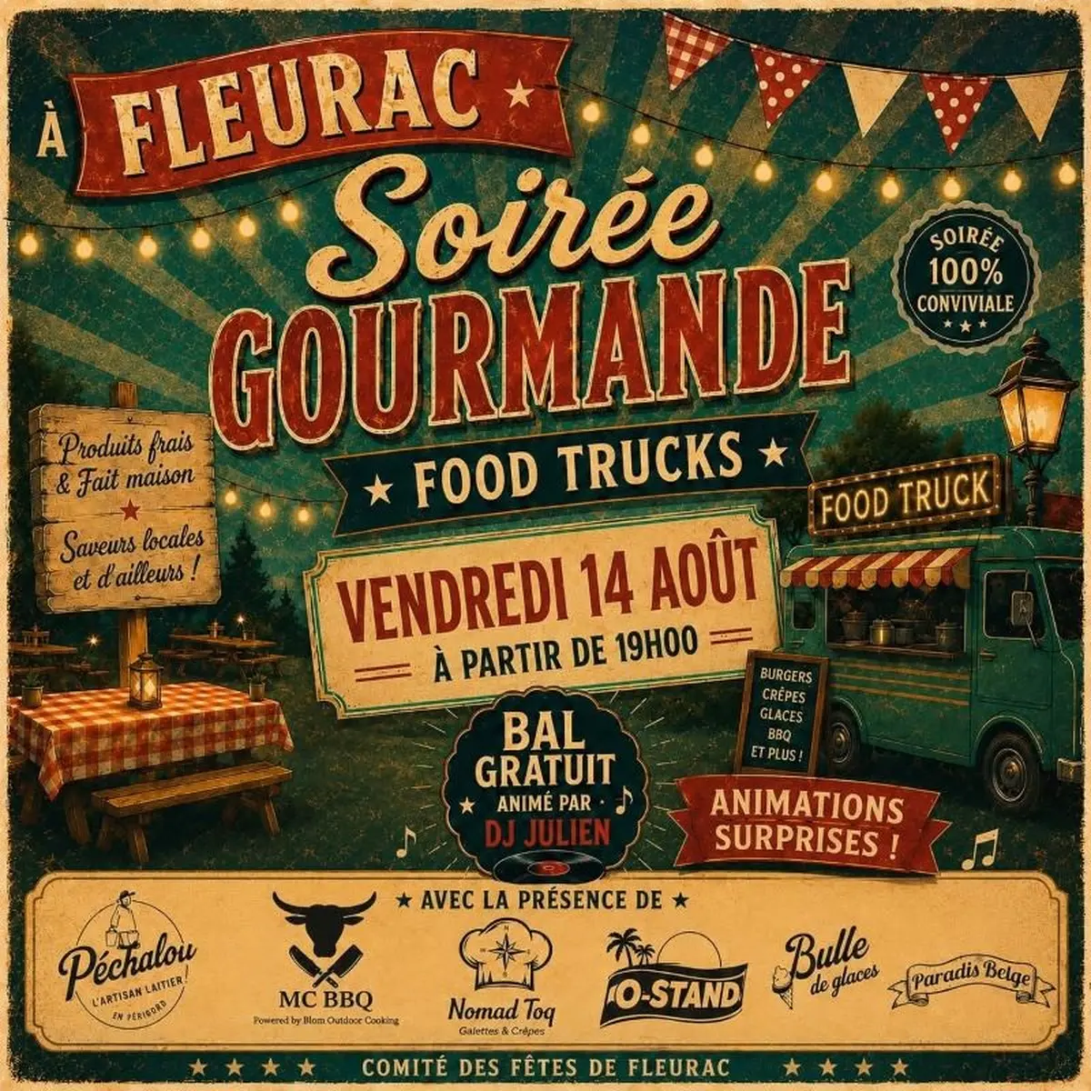 Soirée gourmande à Fleurac