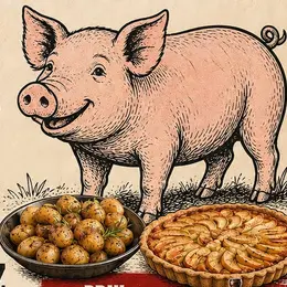 Soirée gourmande - Cochon à la broche
