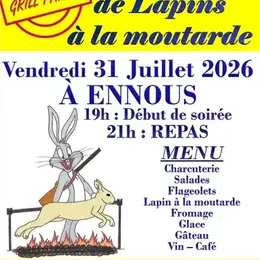 Soirée grillades de lapin à la moutarde