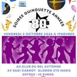 Soirée guinguette années 80