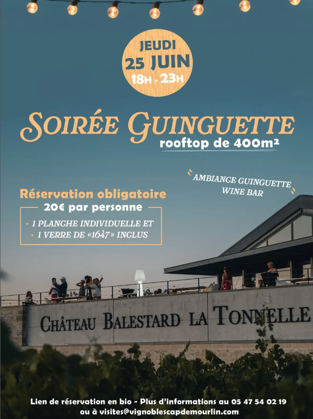 Soirée Guinguette au Château Balestard La Tonnelle