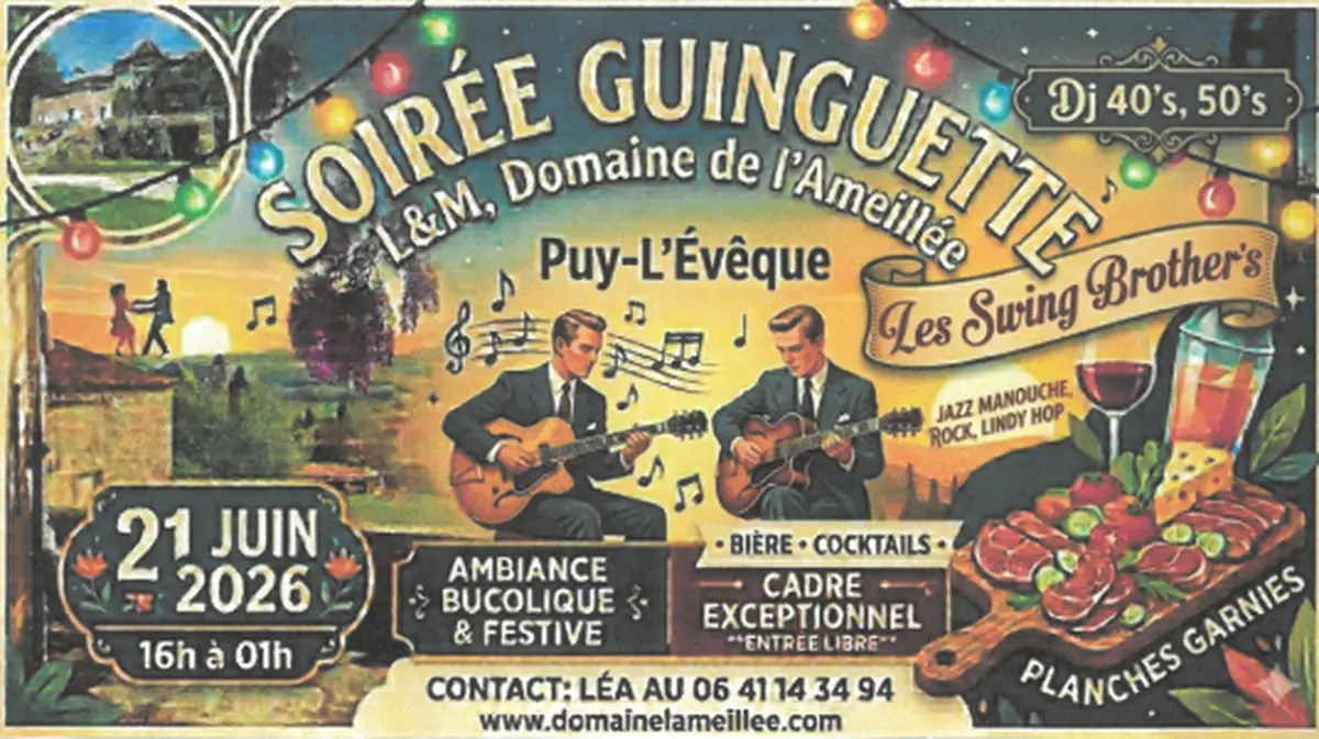 Soirée guinguette : L&M, Domaine de l'Ameillée