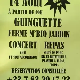 Soirée guinguette M'Bio Jardin !