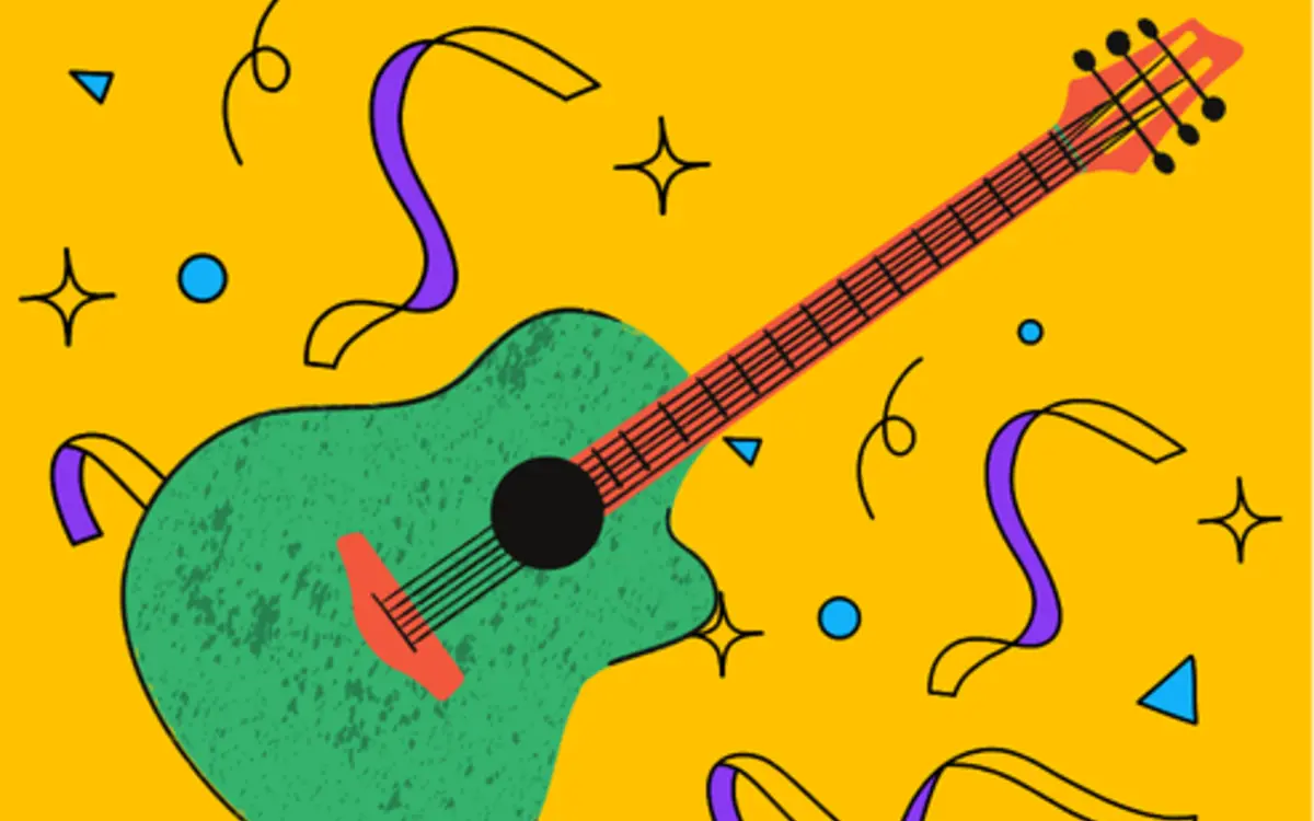 illustration d'une guitare