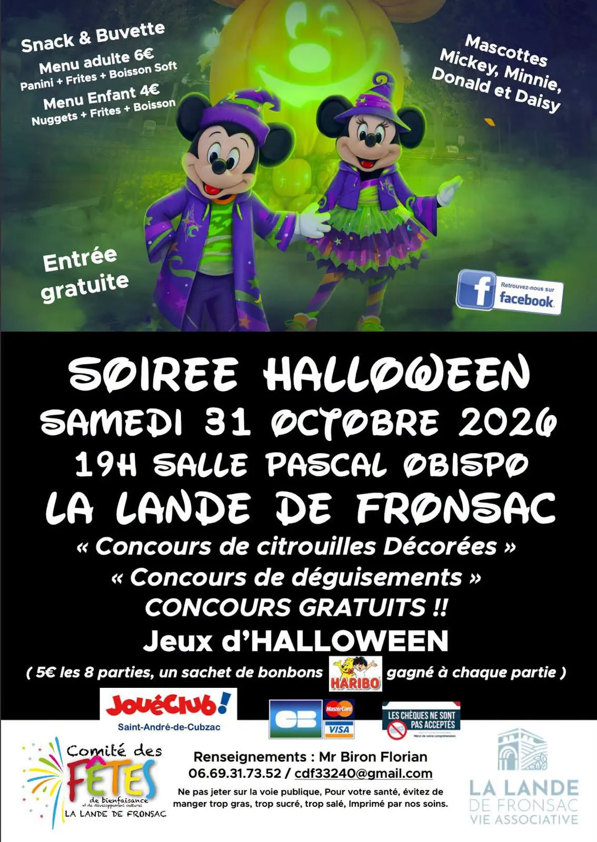 Soirée Halloween à La Lande de Fronsac