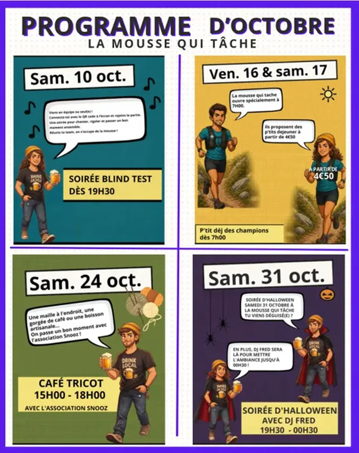 Soirée Halloween à la Mousse qui Tâche