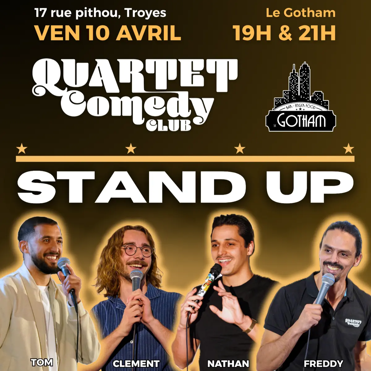 Soirée Humour/stand-up - Quartet Comedy Club
