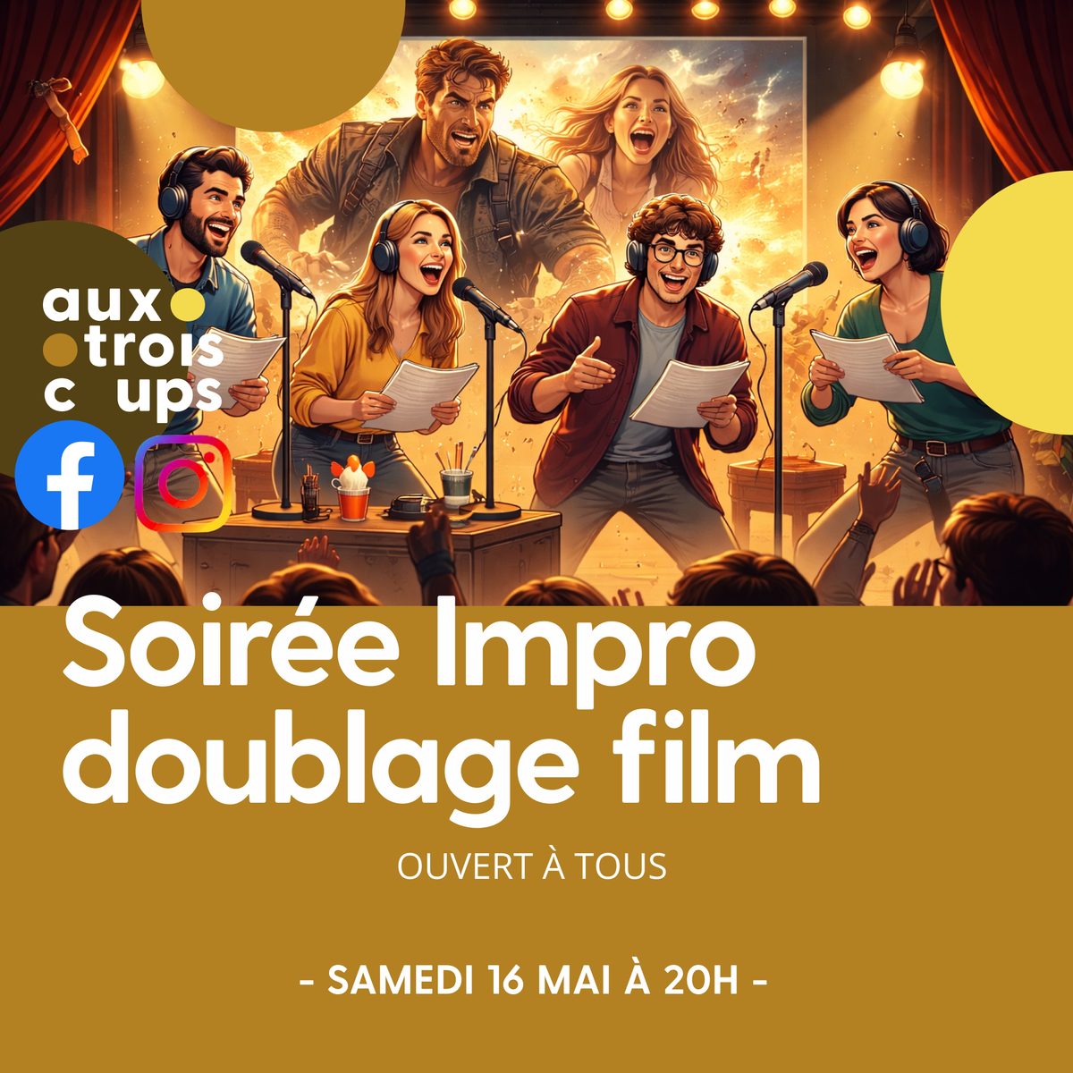 Soirée impro – doublage de films