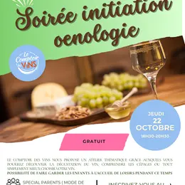 Soirée initiation oenologie