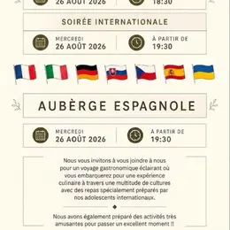 Soirée internationale à la Taverne Médiévale à Saint Amand de Coly