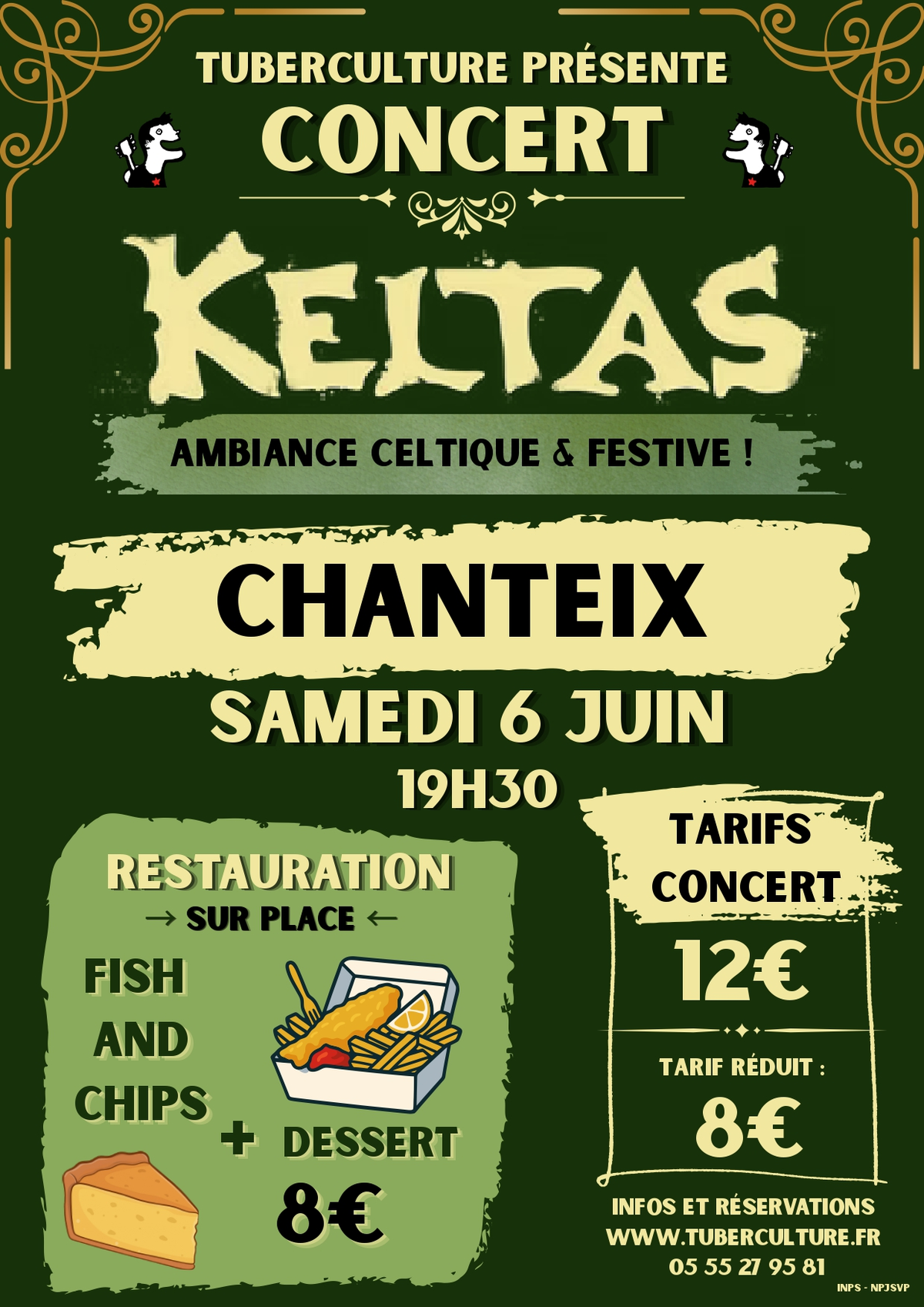 Soirée Irlandaise : Concert Keltas