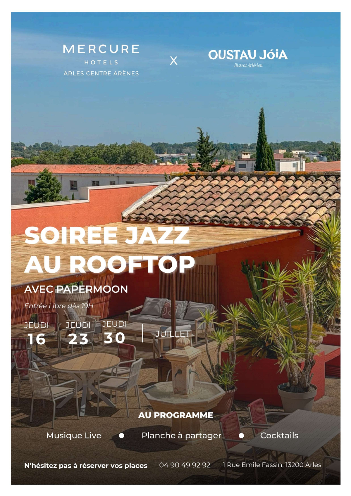 Soirée Jazz au Rooftop du Mercure