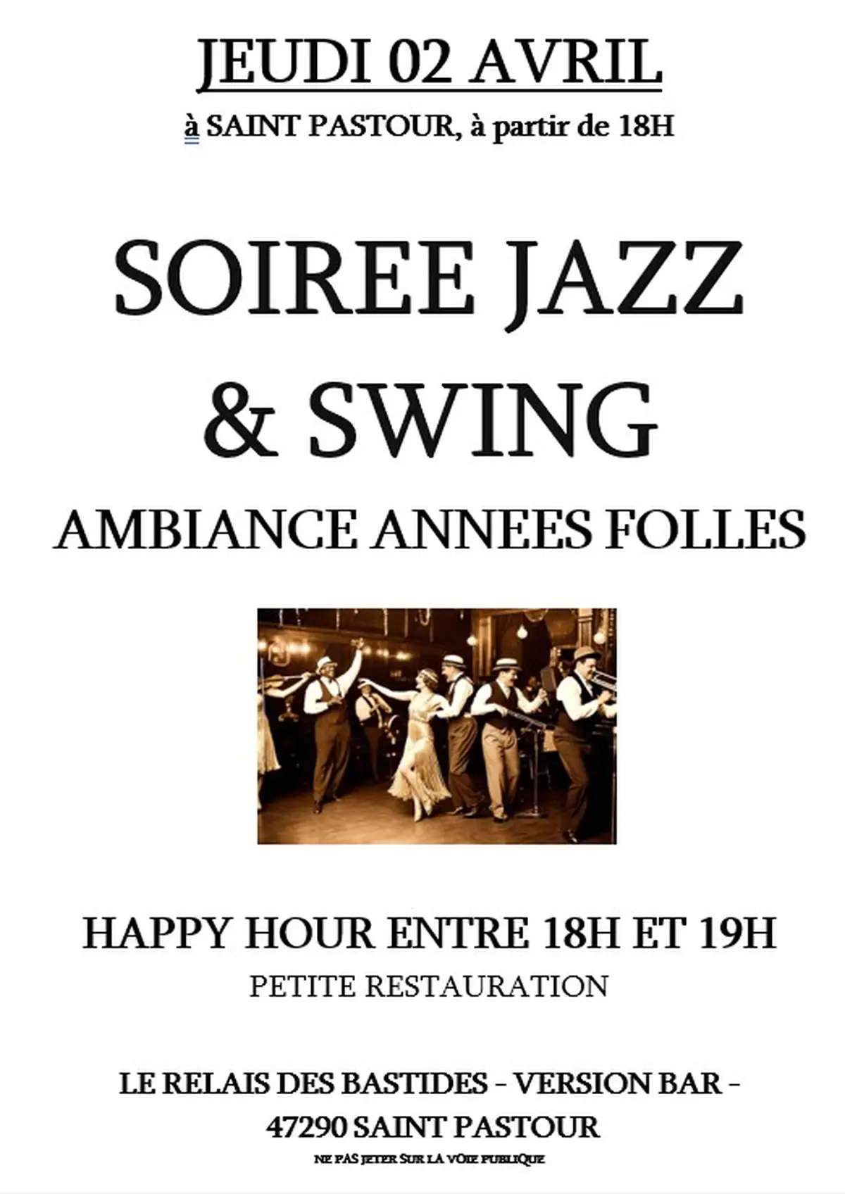 Soirée jazz & swing
