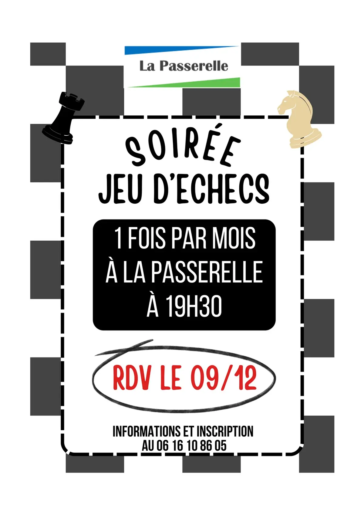 Soirée jeu d'échecs