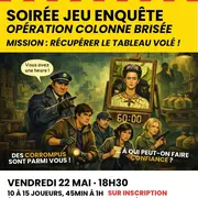 Soirée jeu enquête Opération Colonne Brisée