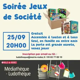 Soirée jeux à la Ludothèque de Rodez