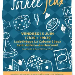 Soirée jeux à la ludothèque La Cabane à jeux