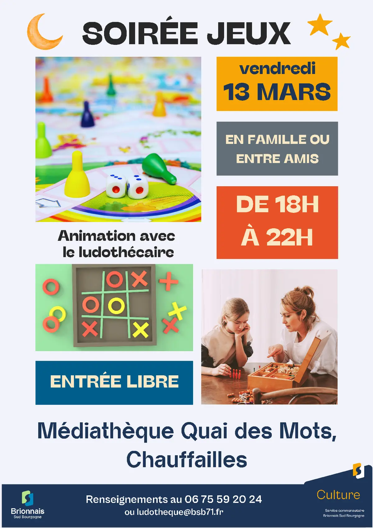 Soirée jeux à la médiathèque