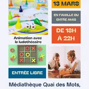 Soirée jeux à la médiathèque