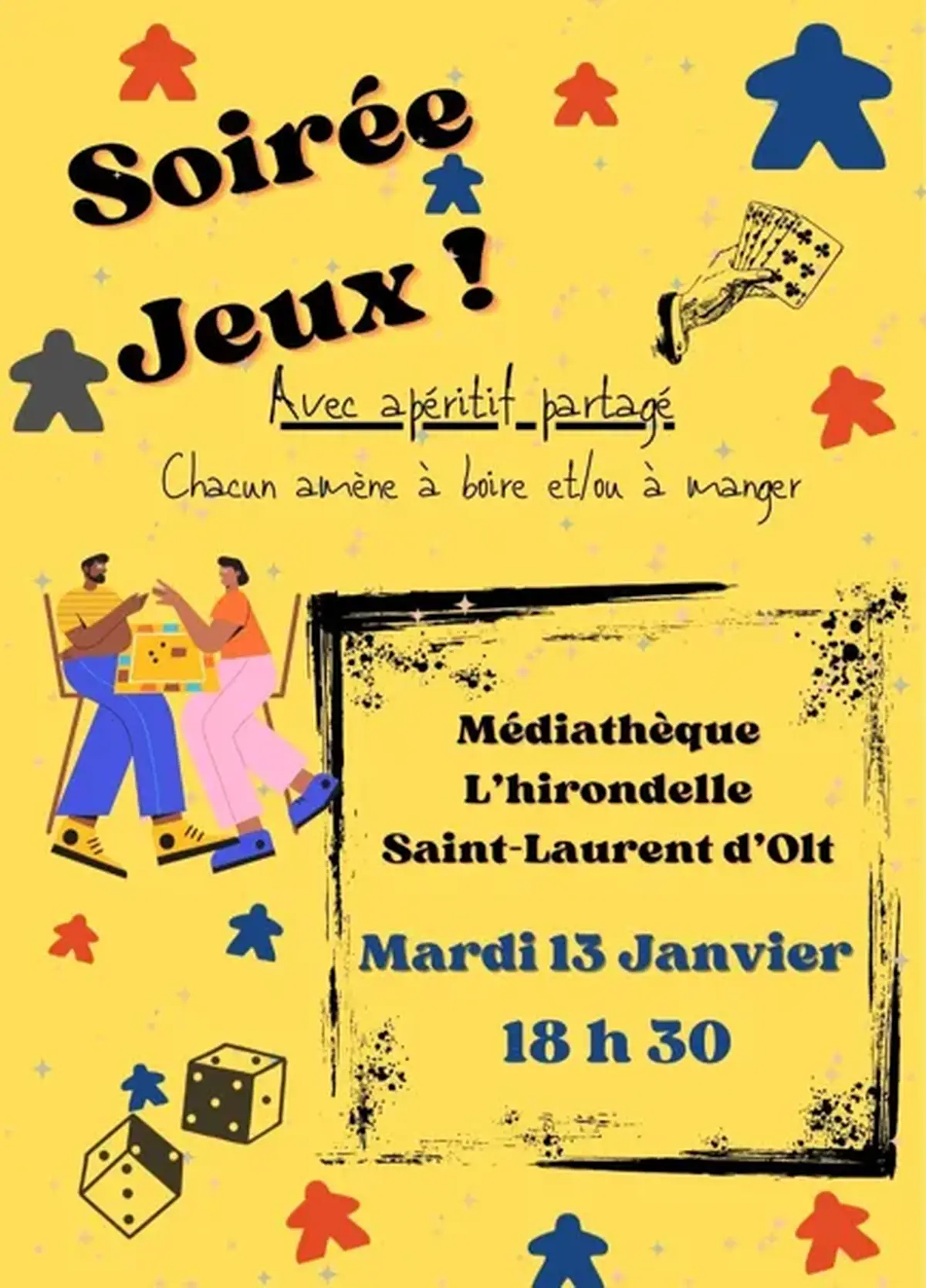 Soirée jeux à St Laurent d'Olt