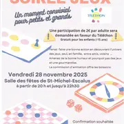 Soirée jeux au profit du Téléthon