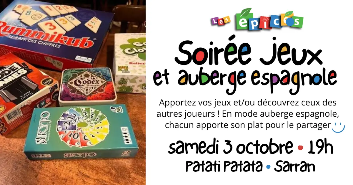 Soirée jeux - Auberge espagnole