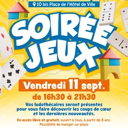 Soirée jeux avec la ludothèque