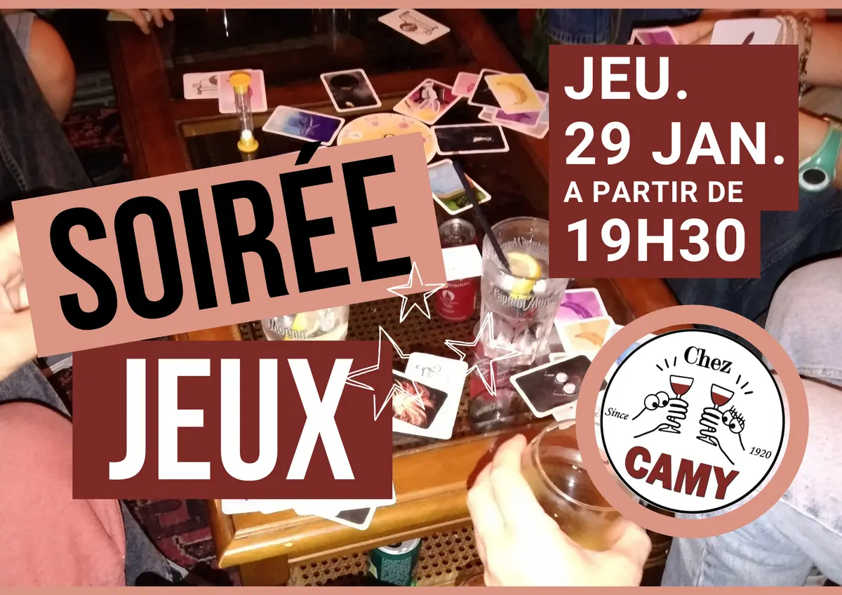 Soirée Jeux Chez Camy