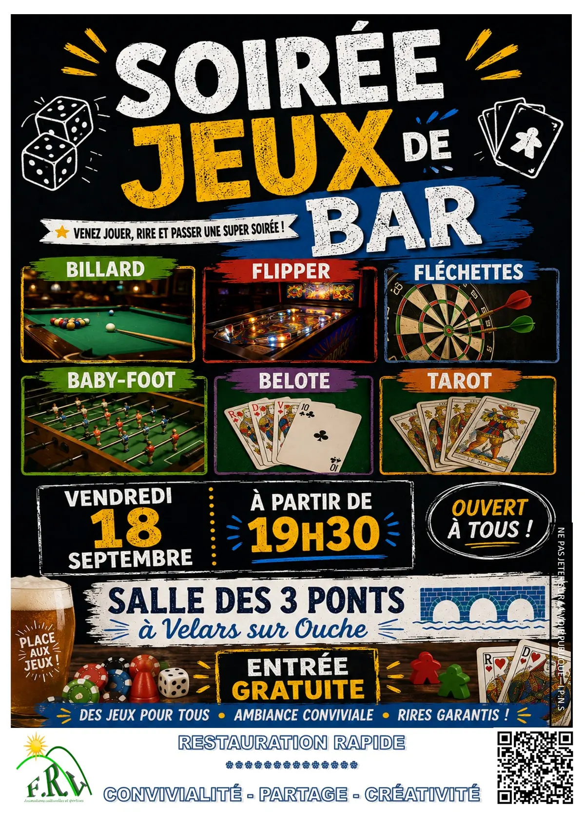 Soirée jeux de bar