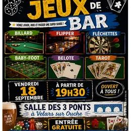 Soirée jeux de bar