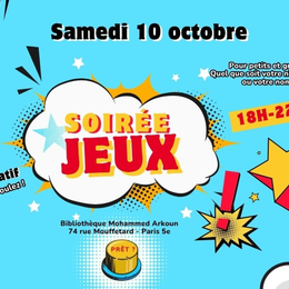 Soirée jeux de société