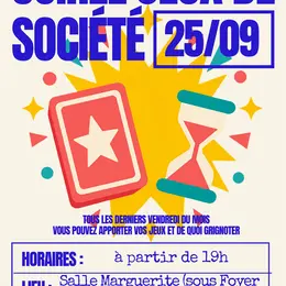 Soirée jeux de société