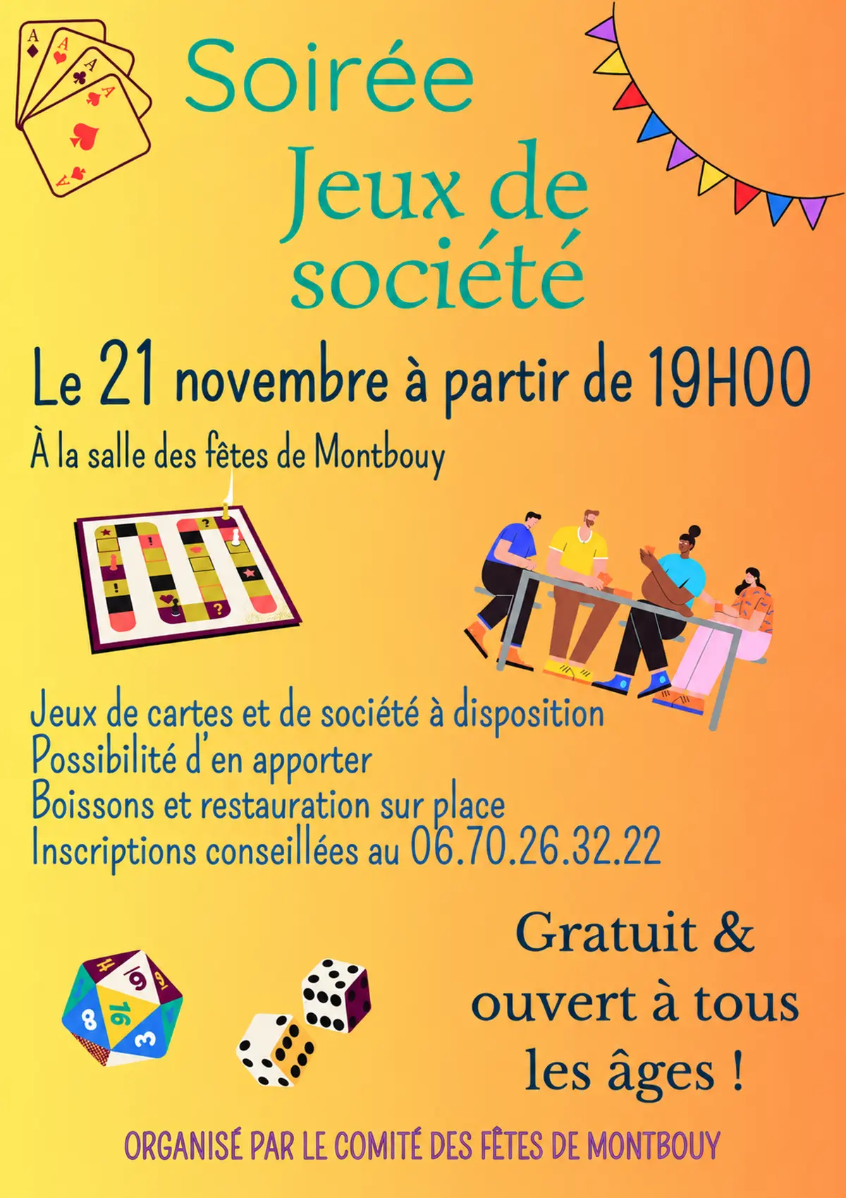 Soirée jeux de société
