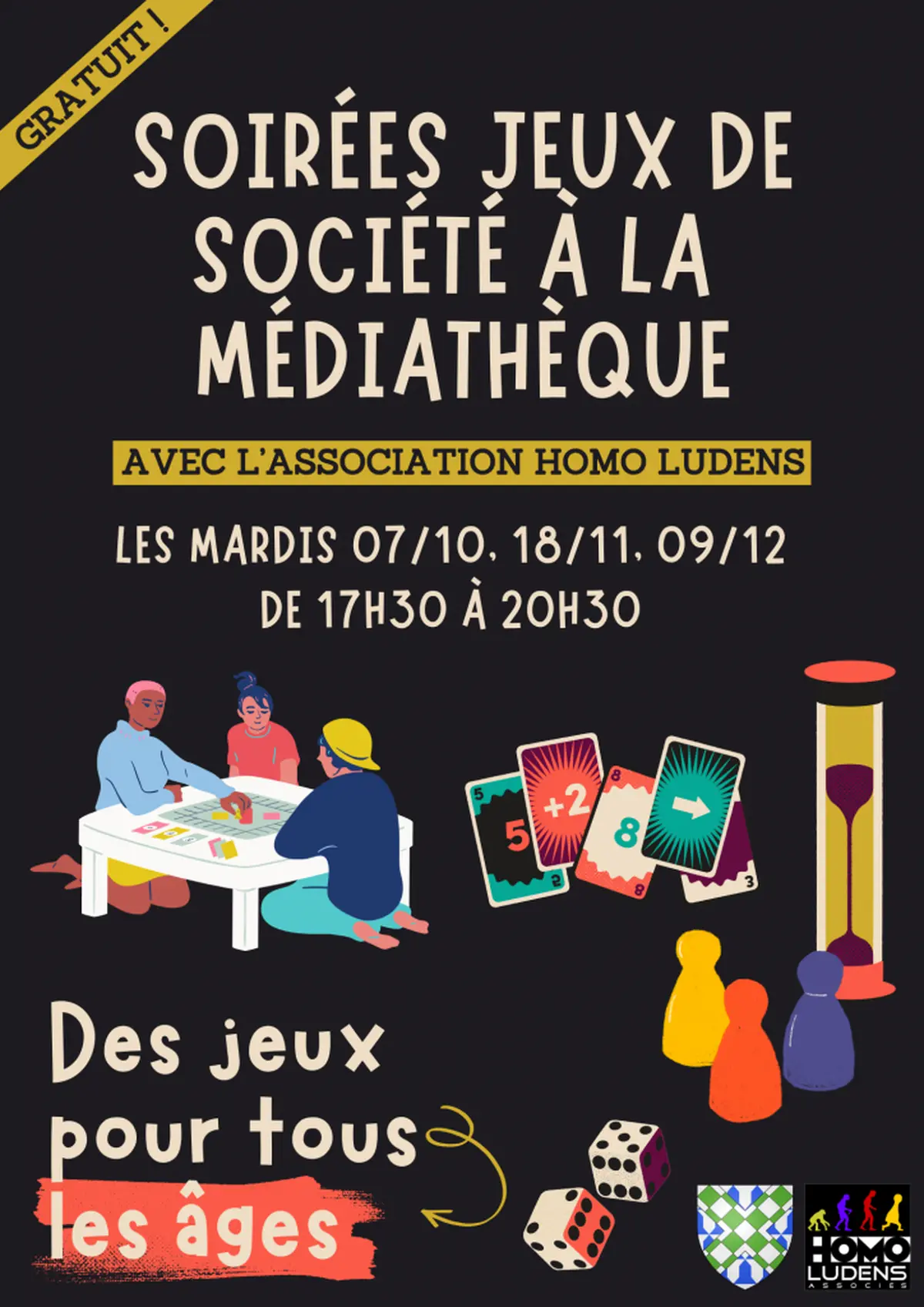 Soirée Jeux De Société à La Médiatèque