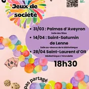 Soirée jeux de société à la médiathèque