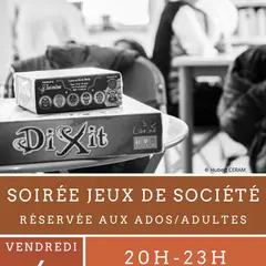 Soirée jeux de société (ados adultes)