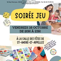 Soirée jeux de société avec la Ludothèque