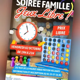Soirée jeux de société en famille