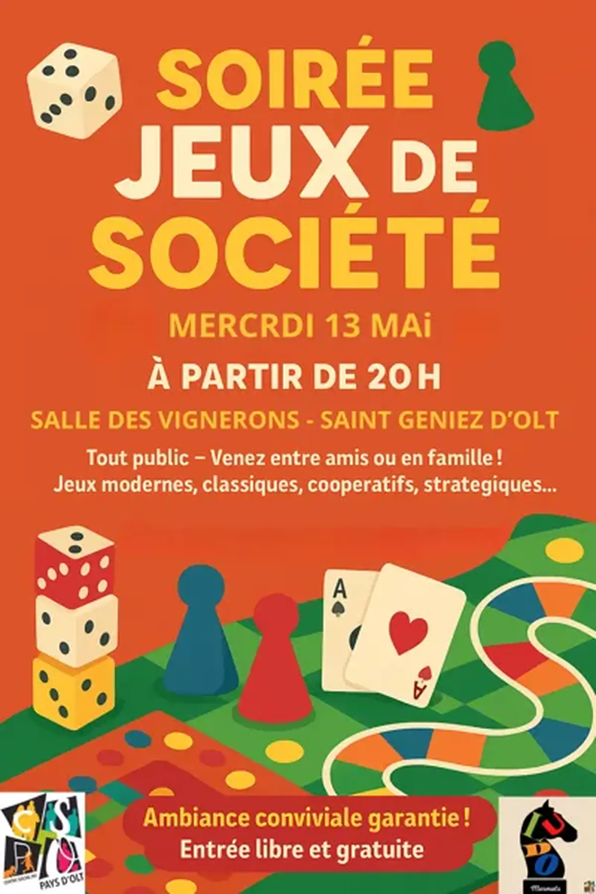 Soirée Jeux de Société – Spécial week-end de l’Ascension !