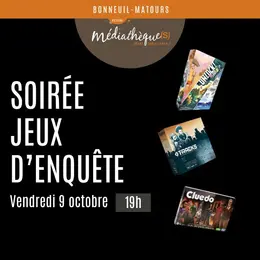 Soirée jeux : spécial polar, jeux d'enquête