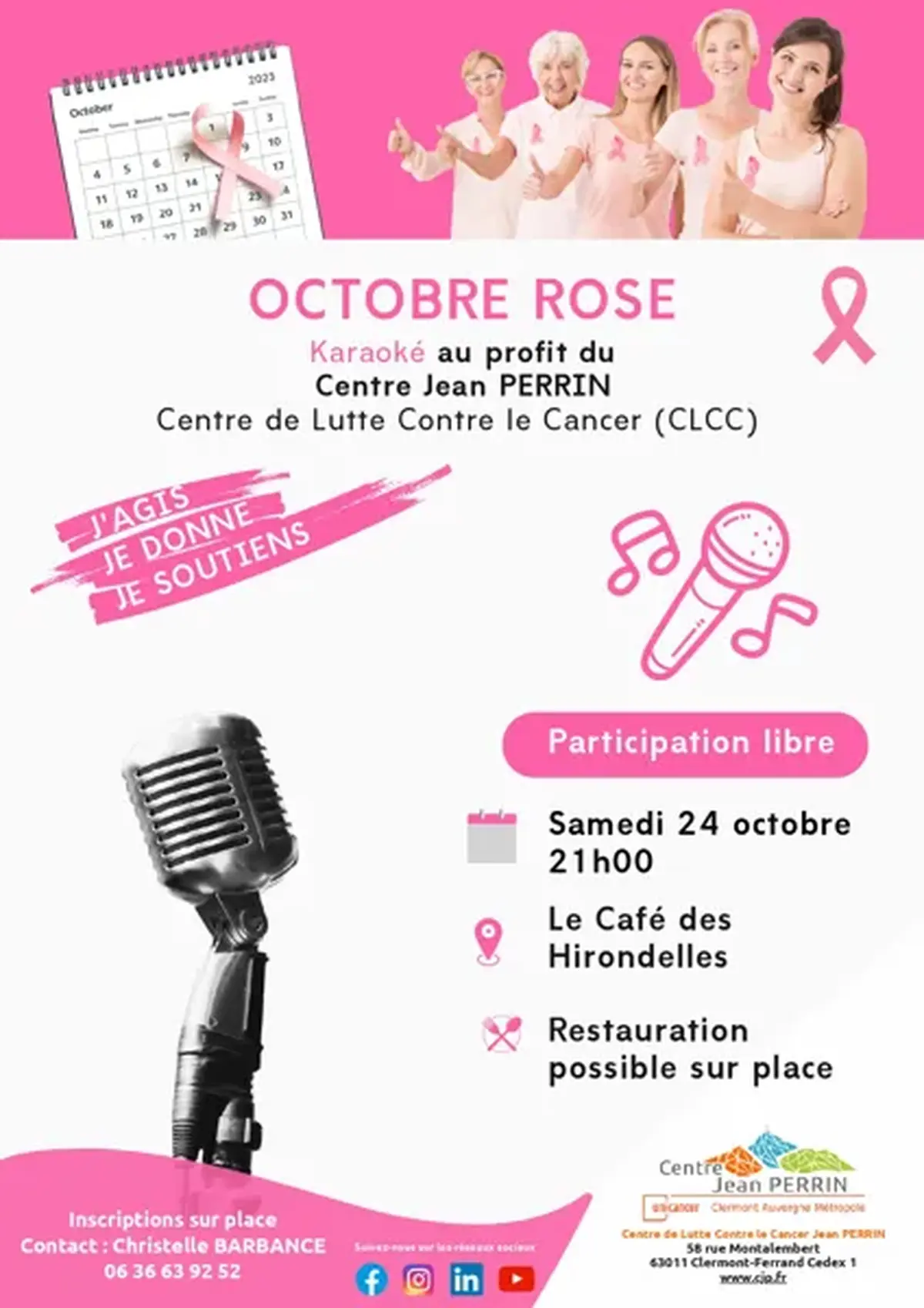 Soirée Karaoké  pour Octobre Rose