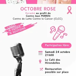 Soirée Karaoké  pour Octobre Rose