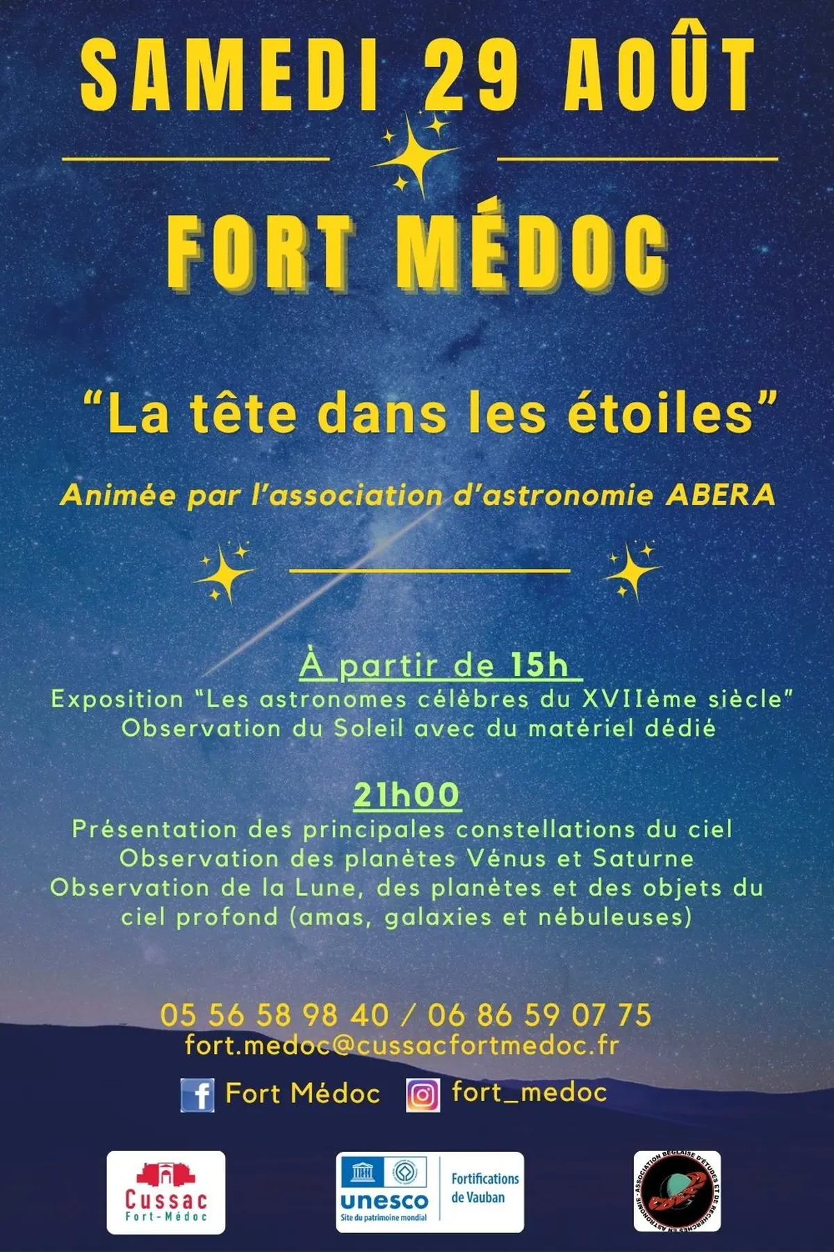 Soirée La Tête dans les Etoiles